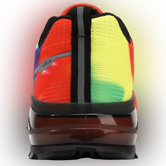 Kricely Trail Running Shoes Mens 14 Tie Dye Rainbow Hiking Tennis Pride Sneakers - Picture 4 of 5